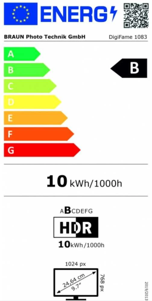 Nuotraukų rėmelis Braun Phototechnik Braun DigiFrame 1083 24,64 cm (9,7)