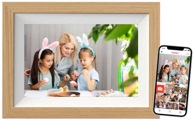Nuotraukų rėmelis Braun Phototechnik Braun DigiFrame 10W WiFi bukas 25,7cm (10,1)