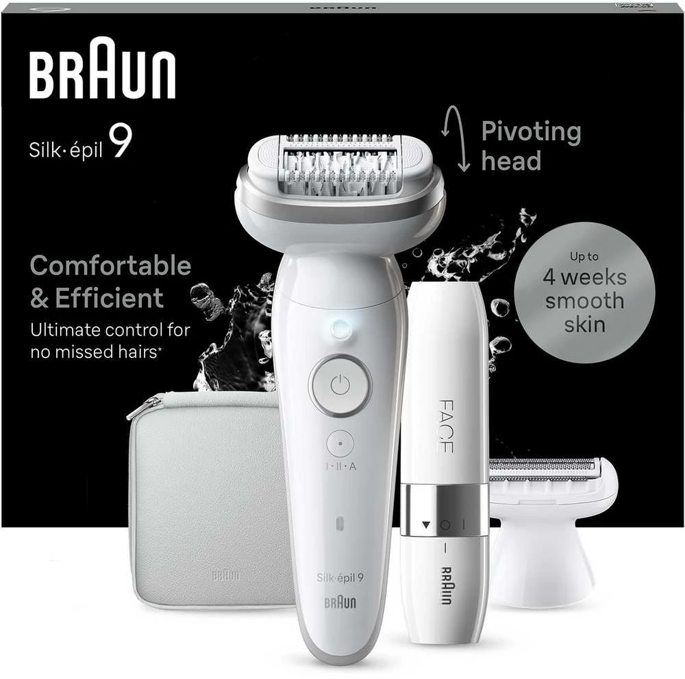 Epiliatorius SES9-341 Braun Silk•épil + FS1000 mini skustuvas