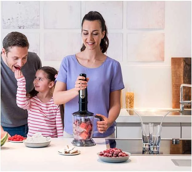 Braun MultiQuick 7 MQ 7045X 1,25 L Panardinamas maišytuvas Juoda, Nerūdijančiojo plieno 1000 W