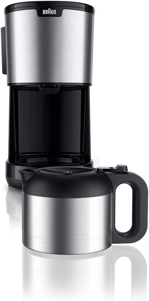 Kavos aparatas Braun IDCollection KF1505 BK, Lašelinis kavos virimo aparatas, 1,2 l, Malta kava, 1000 W, Juoda