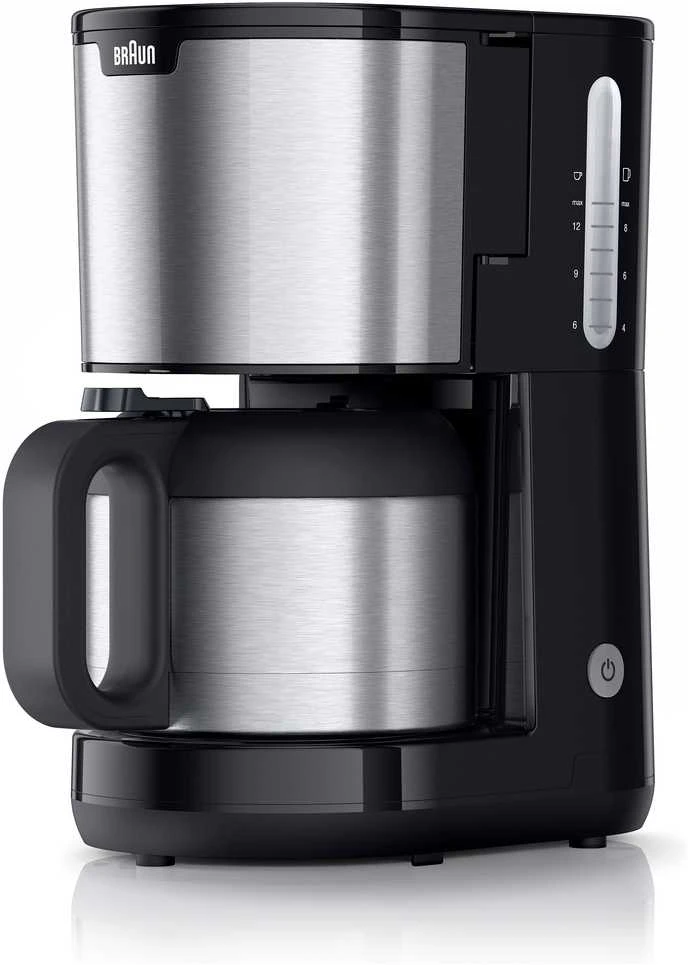 Kavos aparatas Braun IDCollection KF1505 BK, Lašelinis kavos virimo aparatas, 1,2 l, Malta kava, 1000 W, Juoda