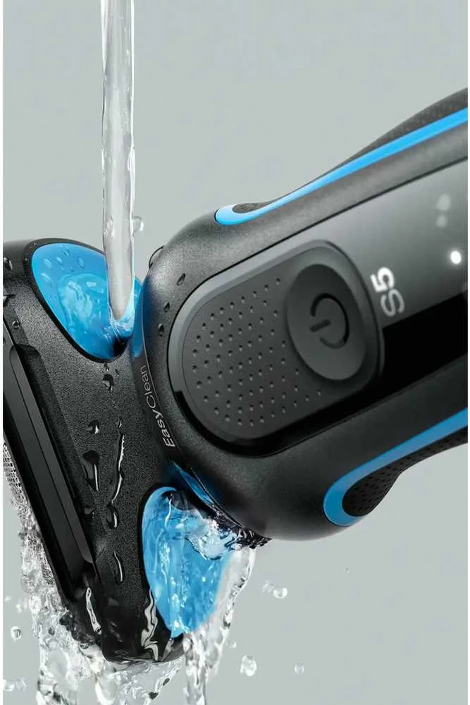 Braun | Shaver | 51-B1000s | Operating time (max) 50 min | Wet & Dry | Juodas/Mėlyna