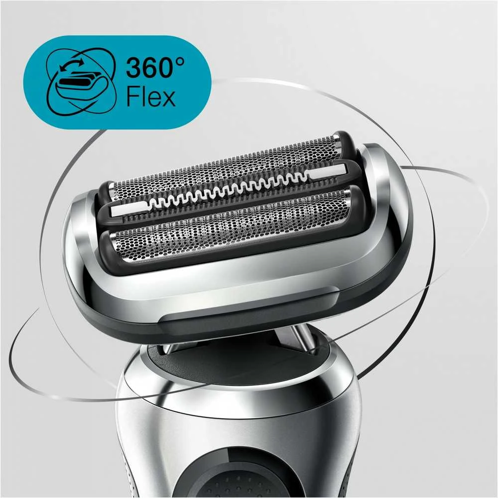 Barzdaskutė Braun | Shaver | 71-S1000s | Operating time (max) 50 min | Wet & Dry | Sidabrinis/Juodas
