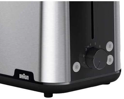 BRAUN pusryčių skrudintuvas HT 1510 BK, 8 skirtingi nustatymai, Juodas