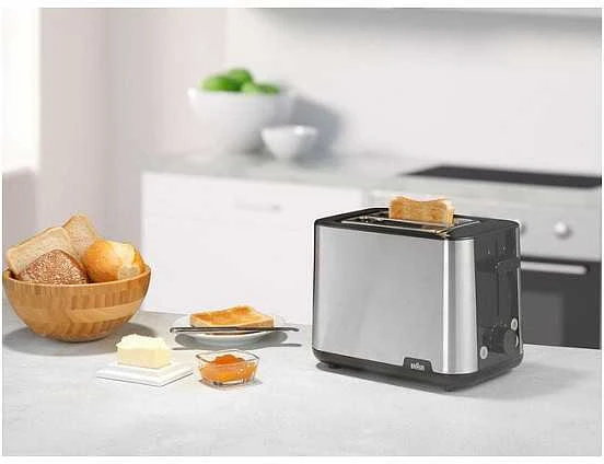 BRAUN pusryčių skrudintuvas HT 1510 BK, 8 skirtingi nustatymai, Juodas