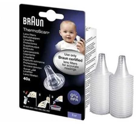 Braun ThermoScan® vienkartiniai lęšių filtrai, 40 vnt. LF40