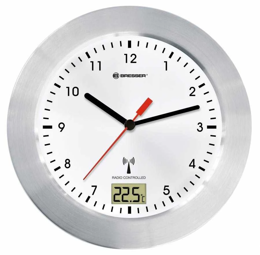 Bresser MyTime Bath radijo bangomis valdomas laikrodis (Baltas)