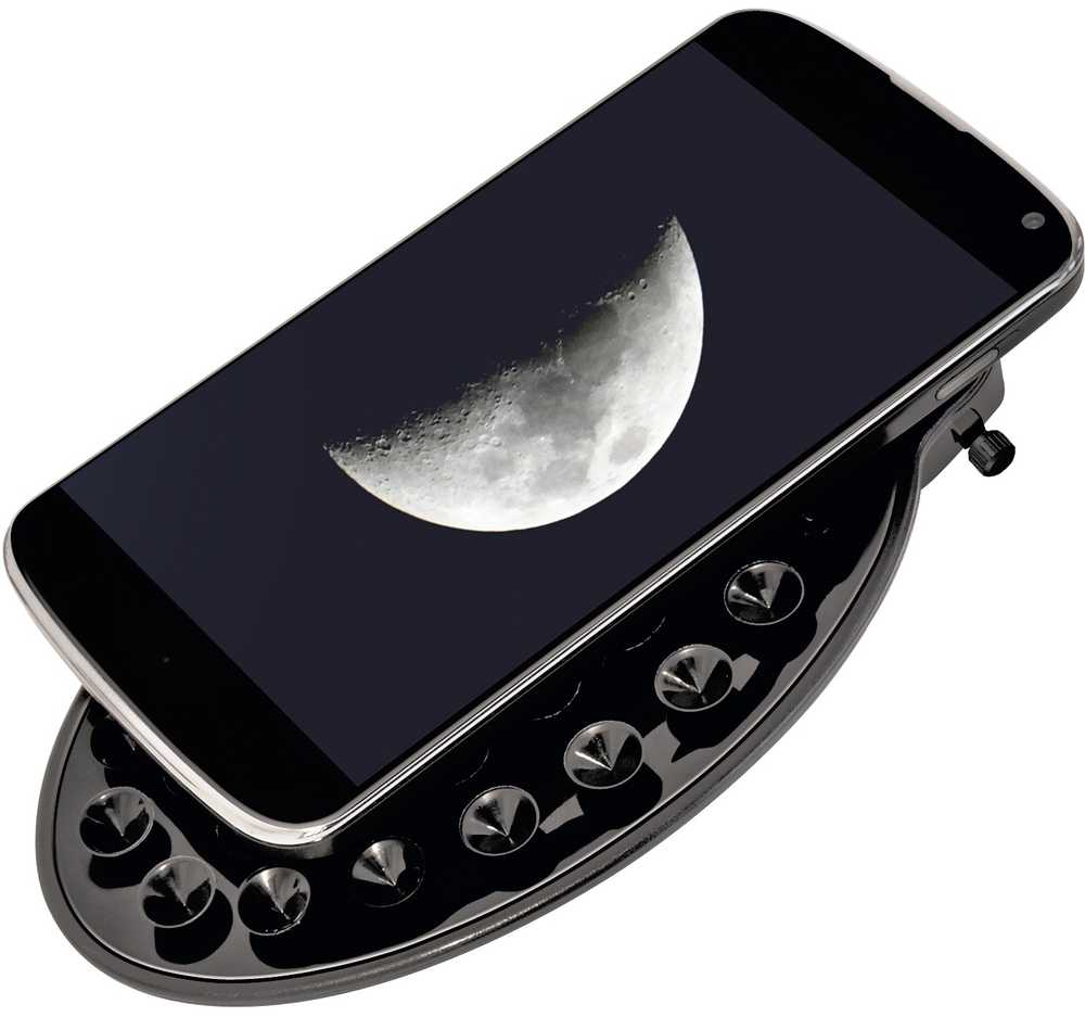 Teleskopas BRESSER SKY Spica 130/650 EQ3 su išmaniojo telefono kameros adapteriu