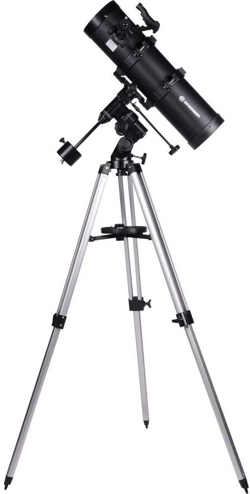 Teleskopas BRESSER SKY Spica 130/650 EQ3 su išmaniojo telefono kameros adapteriu