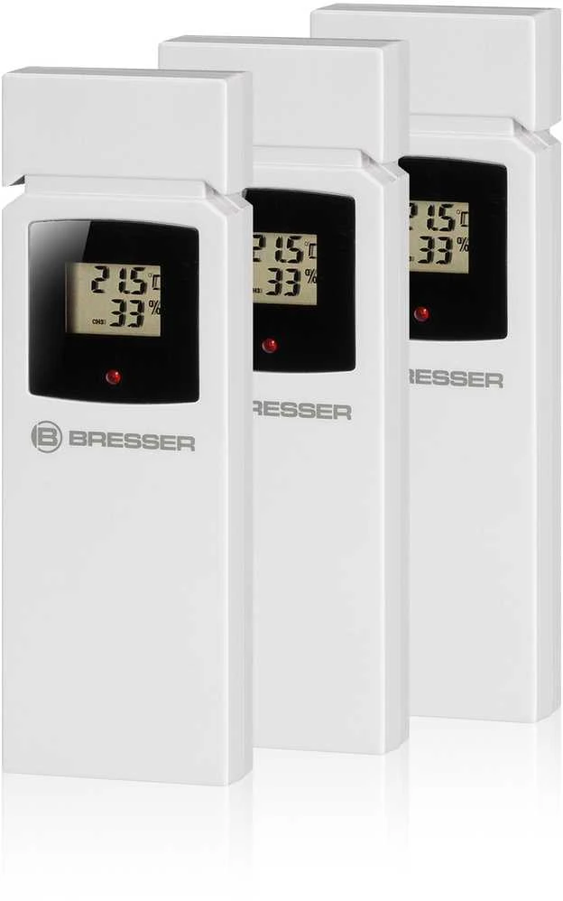 BRESSER Quadro NLX - Termometras / Higrometras su 3 lauko jutikliais