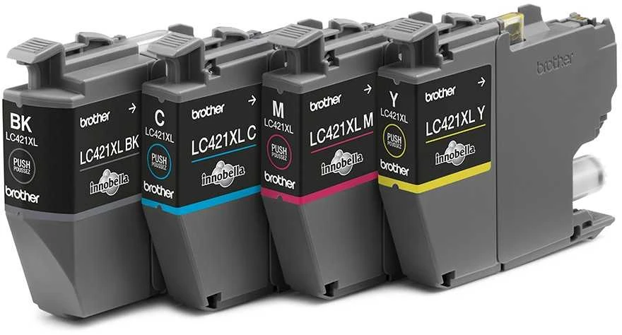 „Brother LC421XLVAL“ rašalo kasečių sudėtinė pakuotė | Brolis Brolis LC | LC421XLVAL | Brother LC421XL - 4 pak. - XL - juodas, geltonas, žalsvai mėlynas, purpurinis - originalus - rašalo kasetė | Rašalo kasetė | Juodas, geltona, žalsvai mėlyna, purpurinė