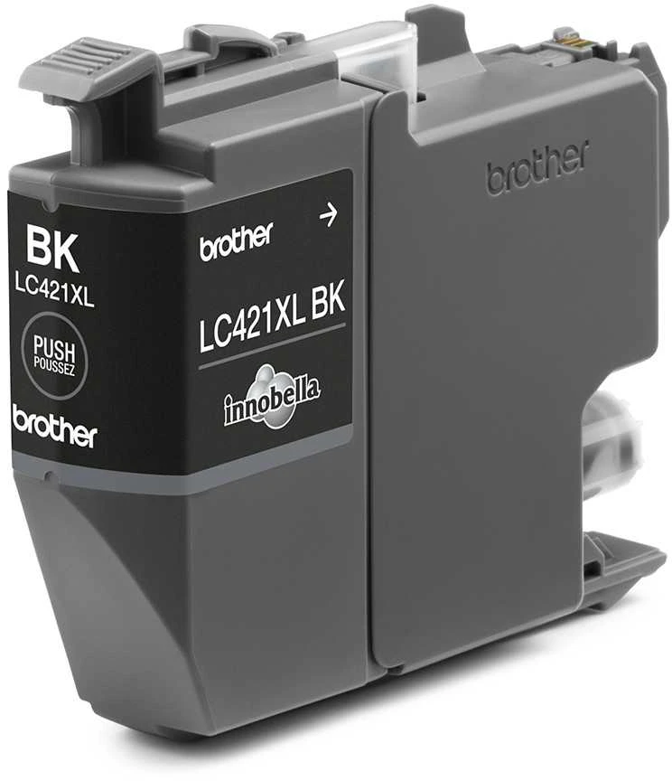 Brother LC421XLBK rašalo kasetė, Juodas | Brolis Brolis LC | LC421XLBK | Brother LC421XLBK - High Yield - juodas - originalus - rašalo kasetė | Rašalo kasetė | Juodas