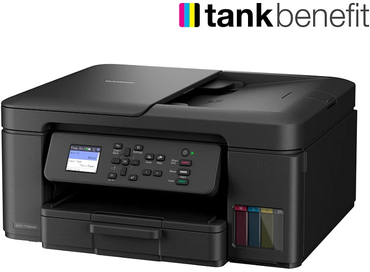 Brother | Wireless Spausdintuvas with ADF | DCP-T780DW | Inkjet | Spalvotas | 3-in-1 | A4 | Wi-Fi | Juodas