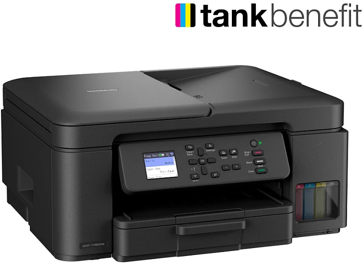 Brother | Wireless Spausdintuvas with ADF | DCP-T780DW | Inkjet | Spalvotas | 3-in-1 | A4 | Wi-Fi | Juodas