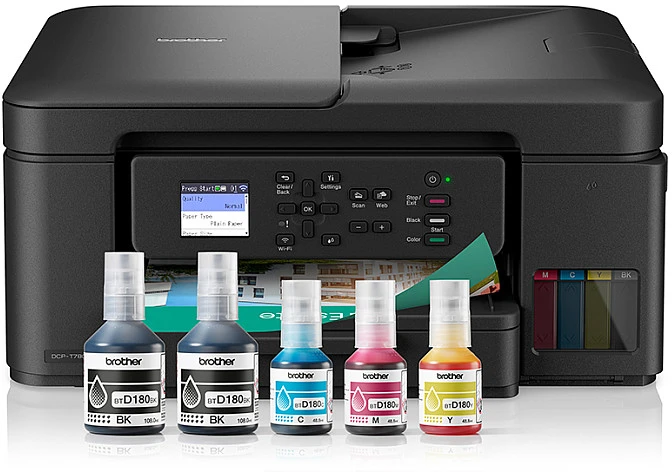 Brother | Wireless Spausdintuvas with ADF | DCP-T780DW | Inkjet | Spalvotas | 3-in-1 | A4 | Wi-Fi | Juodas