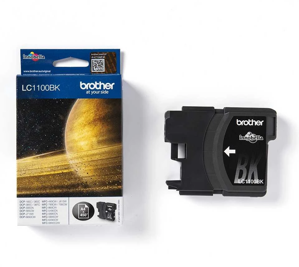 BROTHER LC-1100BK TONERIS Juodas 450P