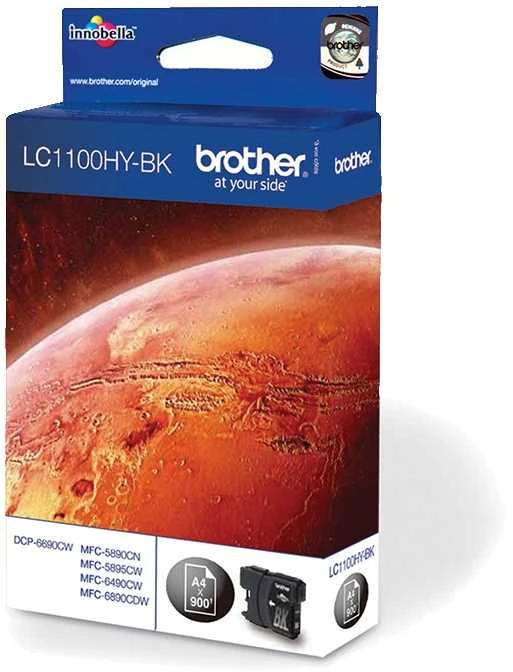 BROTHER LC-1100HYBK TONERIS HIGH BLK 900P