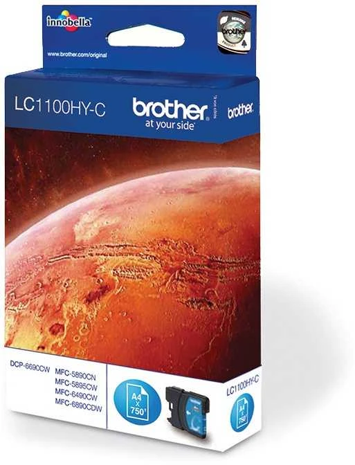 Brother LC-1100HYC rašalo kasetė Originalus Žydras 1 vnt