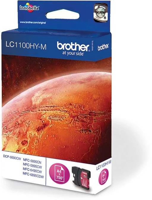 Brother LC1100HYM rašalo kasetė, purpurinė, didelės talpos