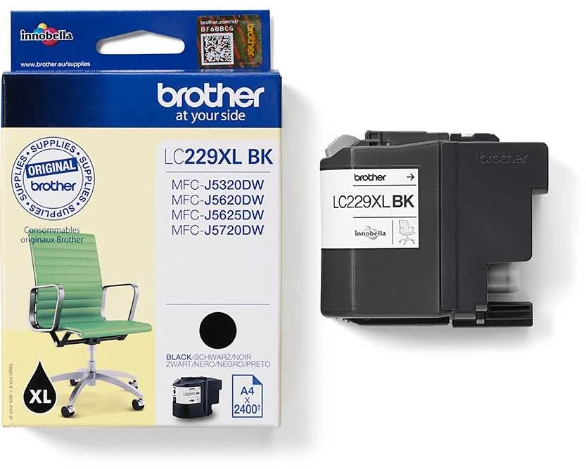 Brother Brolis LC-229XLBK | Rašalo kasetė | Juodas