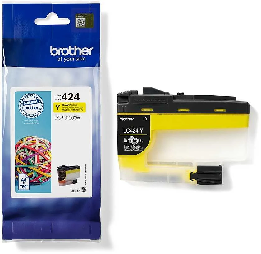 Brother Brolis LC-424Y | Rašalo kasetė | Geltona