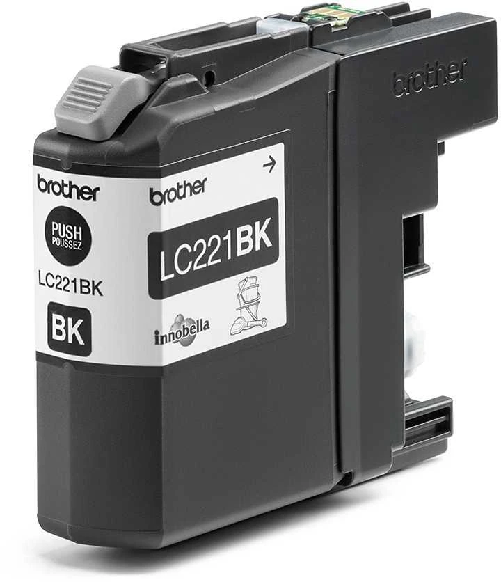 Brother LC-221BK rašalo kasetė Originalus Juoda 1 vnt