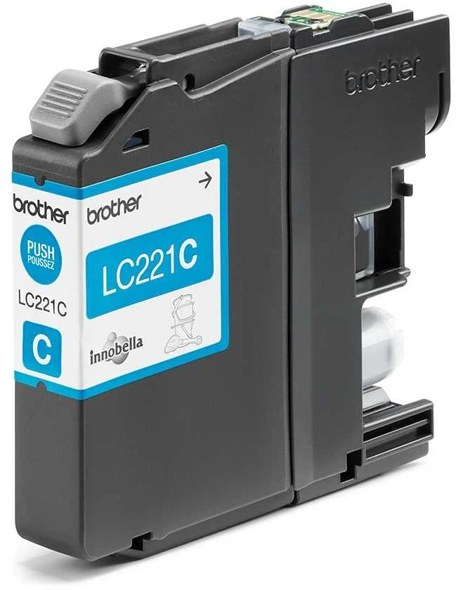 Brother LC-221C rašalo kasetė Originalus Žydras 1 vnt