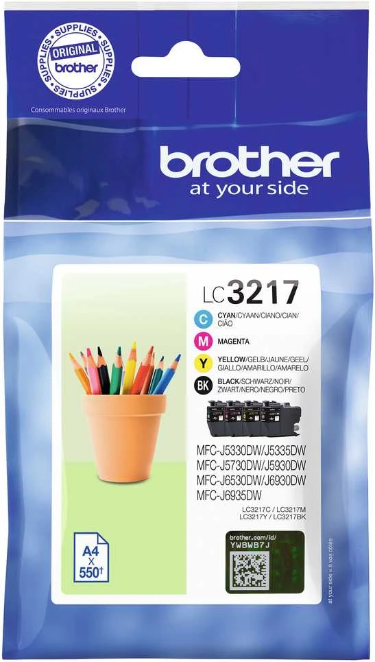 Brother LC3217 | Ink cartridge | Juodas/Geltona/Cyan/Magenta