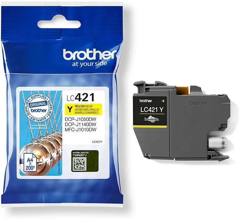Brother LC421Y rašalo kasetė Geltona | Brolis LC421Y | Rašalo kasetė | Geltona