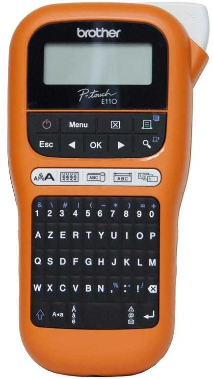 Spausdintuvas Brother PT-E110VP - QWERTY - TZe - Tiesioginis terminis - 180 x 180 DPI - 20 mm/sek - AAA