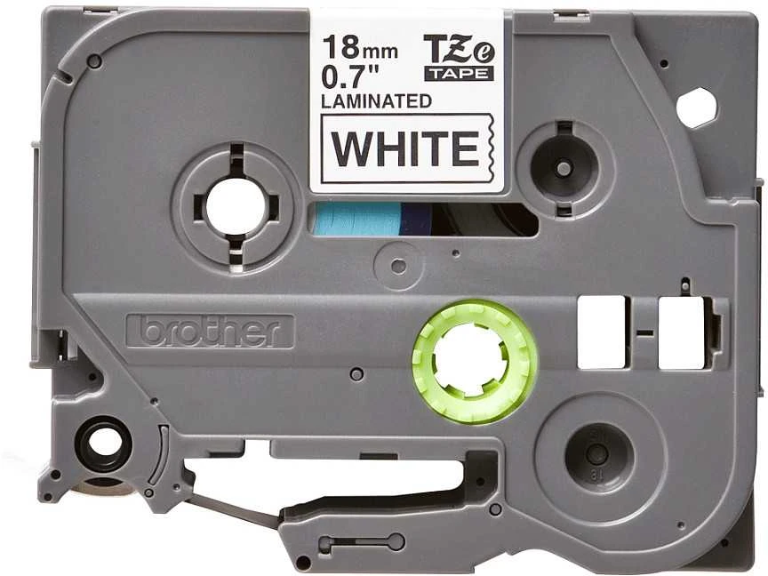 Brother TZE-241CIV LAMINATED TAPE 18MM/8M Juodas ON Baltas