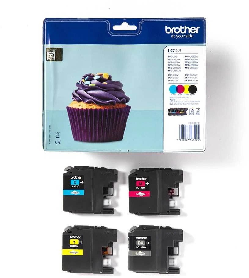 Rašalo kasetė Brother LC123VALBP CMYK | MFC-J4510DW
