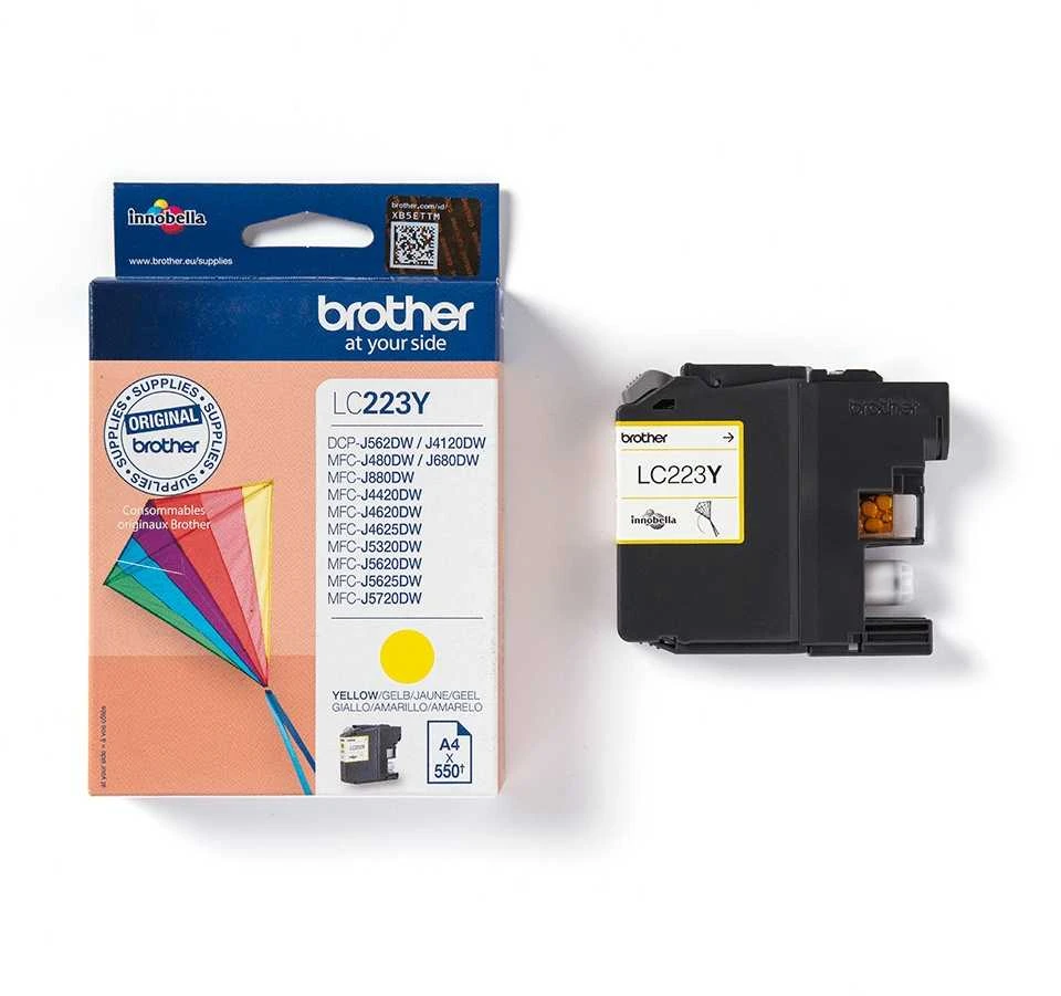 Brother Brolis LC-223Y | Rašalo kasetė | Geltona