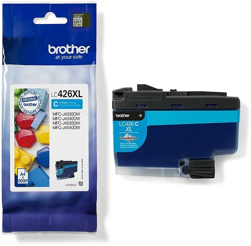 BROTHER LC426XLC CYAN RAŠALŲ KASETĖ, IŠĖLIS = 5000 PUSLAPŲ