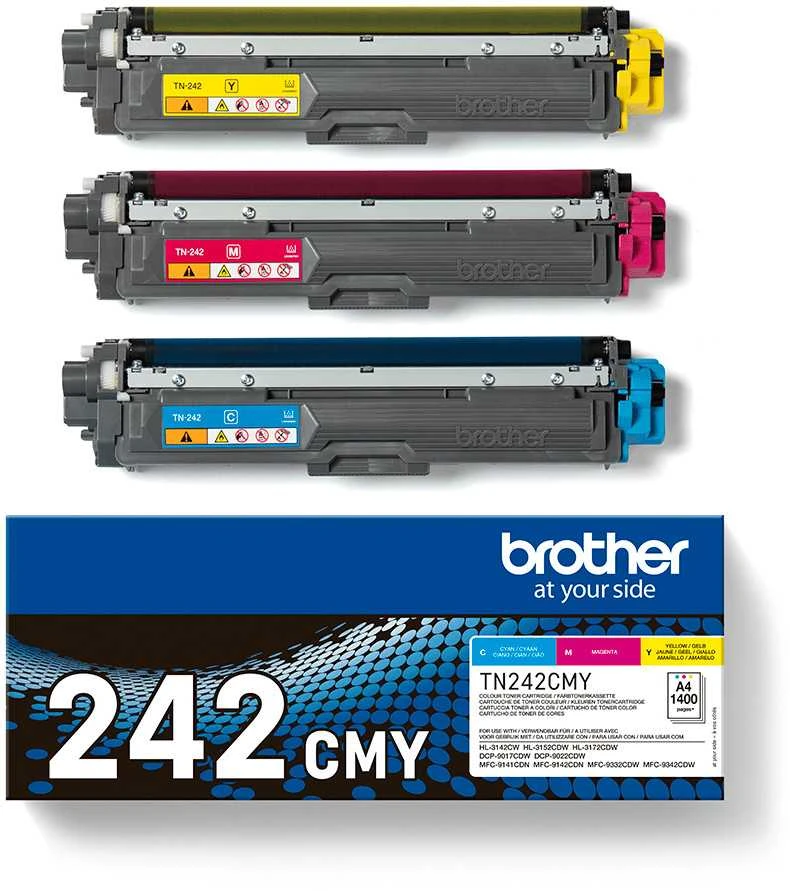 Tonerio Kasetė - Brother TN-242 Vertės Rinkinys Mėlyna Magenta Geltona