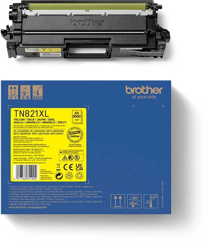 BROTHER TONER Geltonas XL, 9000 PAGES