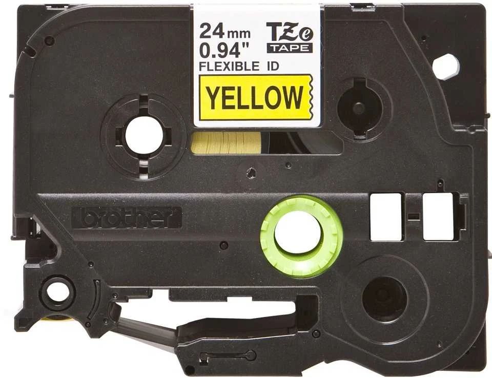 BROTHER TZEFX651 24 Juodas ON Geltonas FLEX