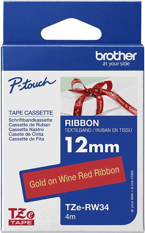 Brother BROLIS TZERW34 12 AUKSAS ANT VYNO Raudonos JUOSTAS