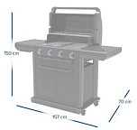 Campingaz Onyx 4 S Grilis dujinė soda 15,9 kW 72 cm x 46 cm