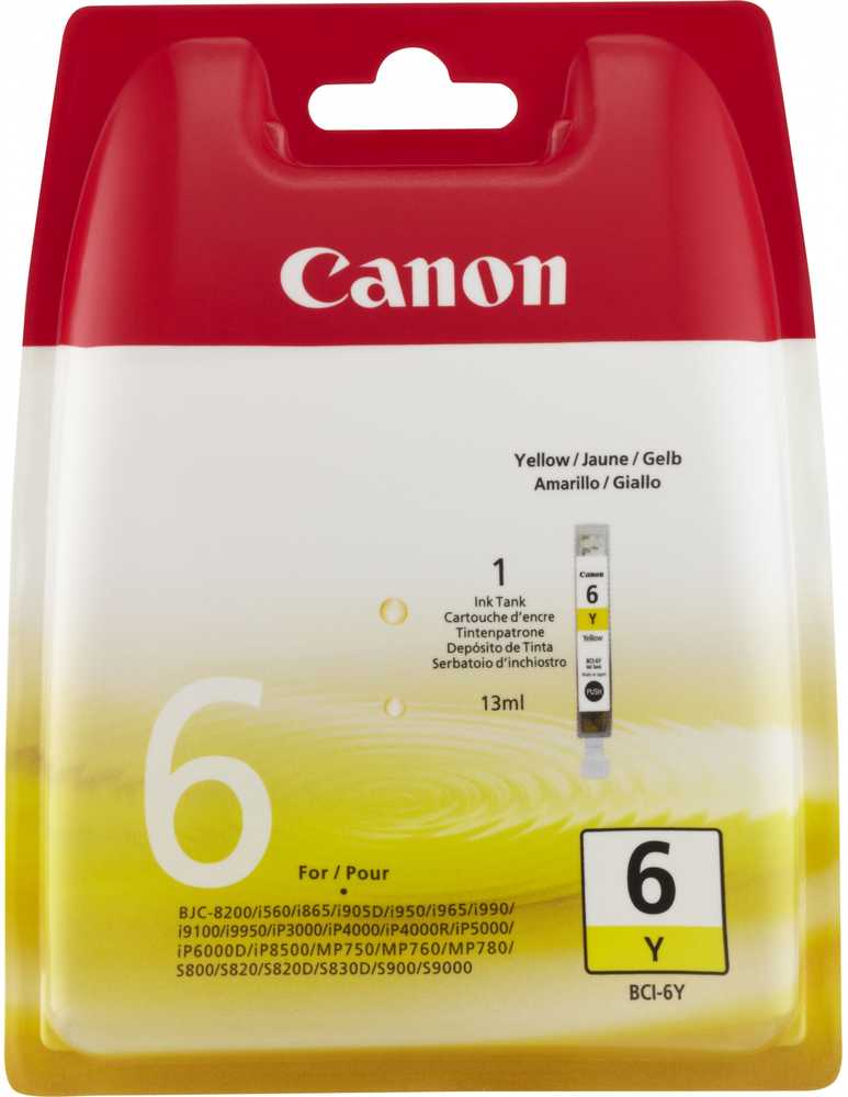 Canon BCI-6Y rašalo kasetė, geltona