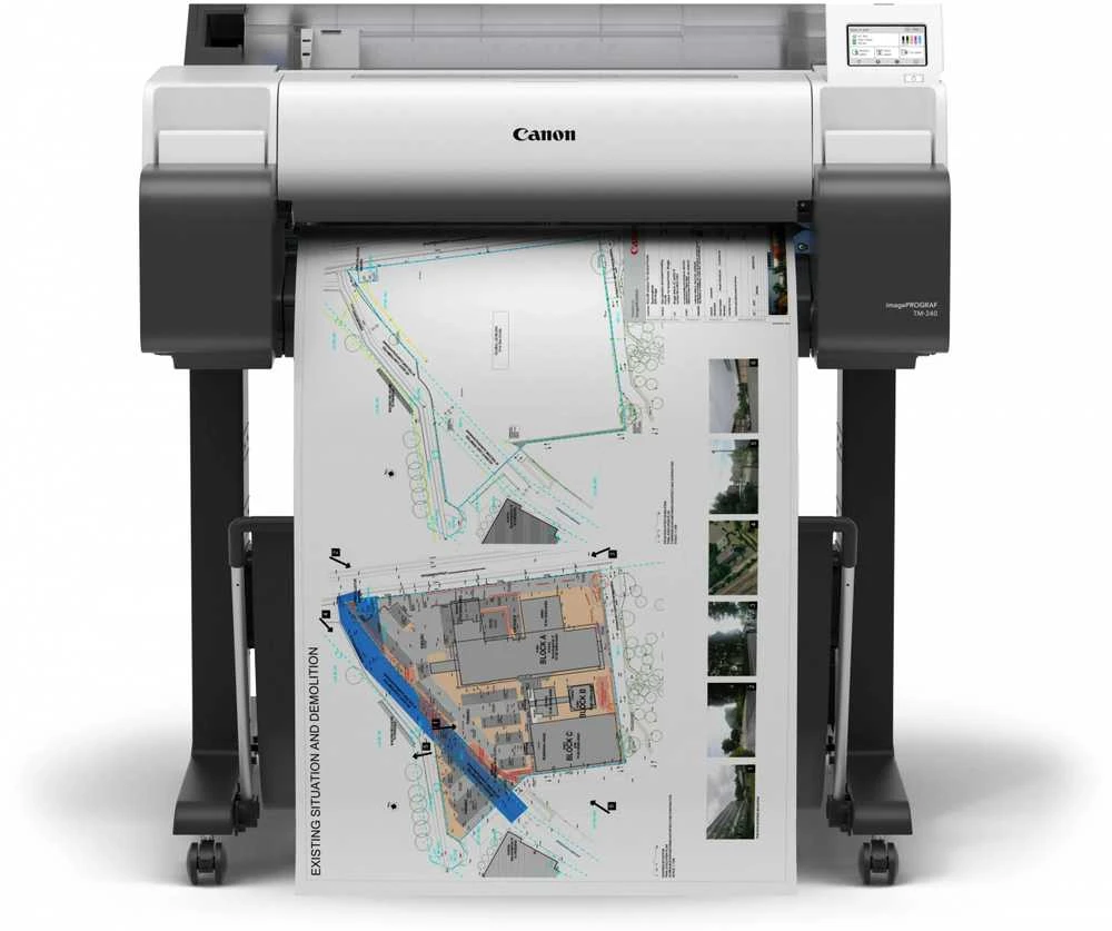 Rašalinis spausdintuvas Canon imagePROGRAF TM-240 | Spalvotas spausdinimas | A1 | Wi-Fi | LAN | USB | Juodos spalvos