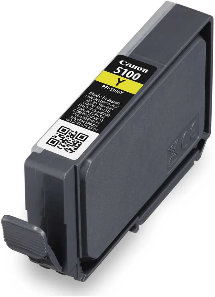 Canon PFI-5100 Y rašalo kasetė, 1 vnt. Originalus Geltonas