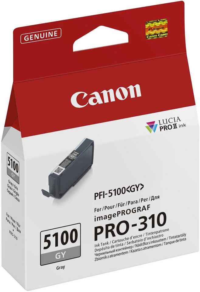 Originalus rašalas / kasetė Canon PFI-5100 GY, 6959C001, Pilkas