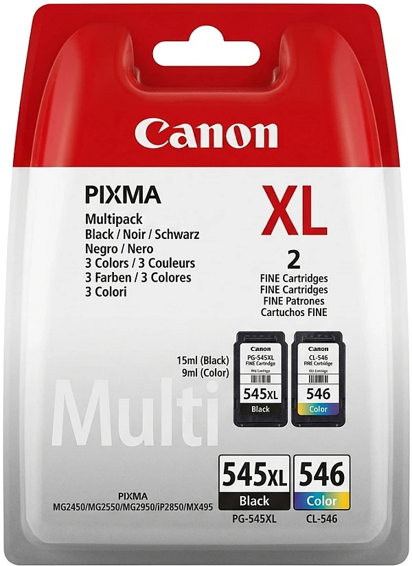 Canon PG-545XL/CL-546 (8286B010) Rašalinių kasečių komplektas, BK/CMY