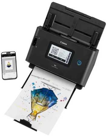 Skeneris Skaner Canon imageFORMULA DR-S350NW Document Scanner 100ipm