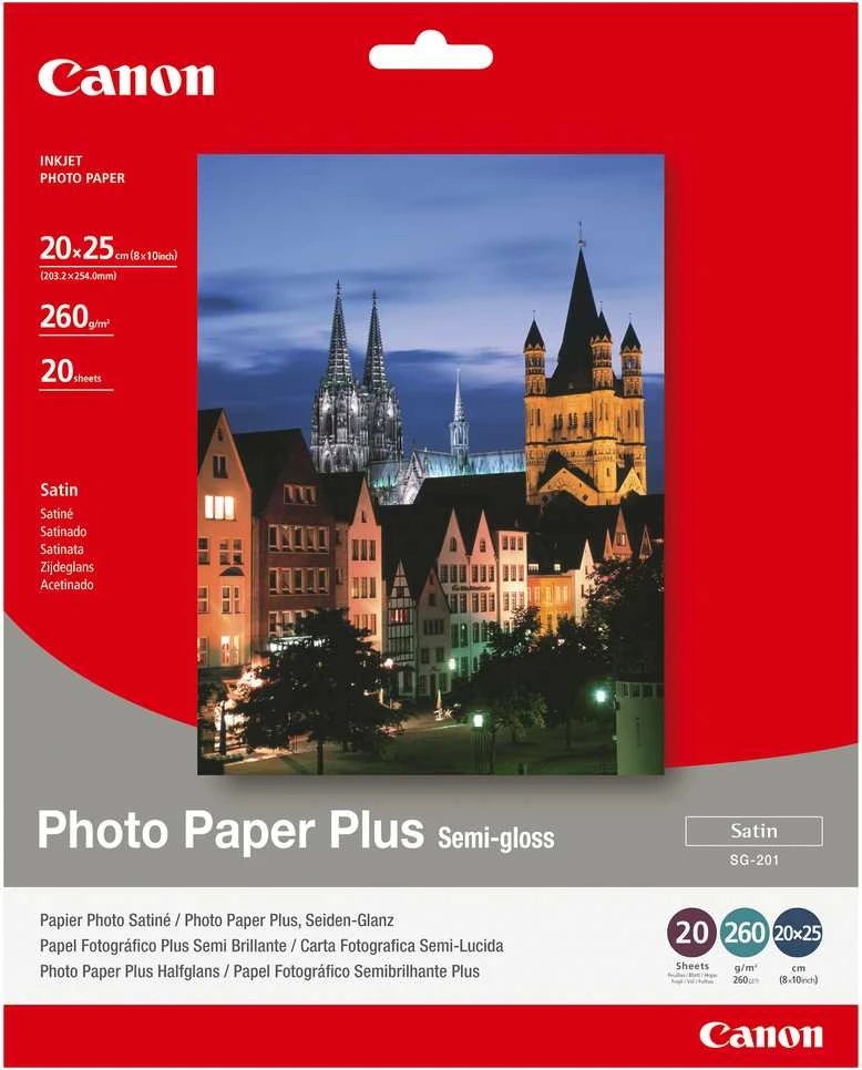 Canon SG-201 - 20x25 cm fotopopierius plius, 20 lapų fotopopierius