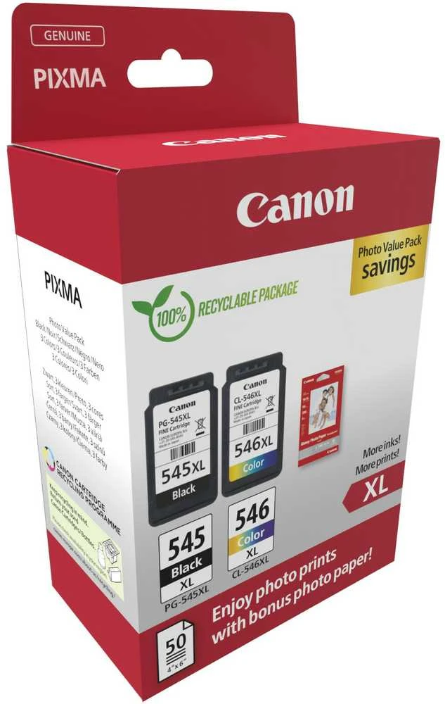 Canon PG-545XL/CL-546XL rašalo kasetė, sudėtinė pakuotė