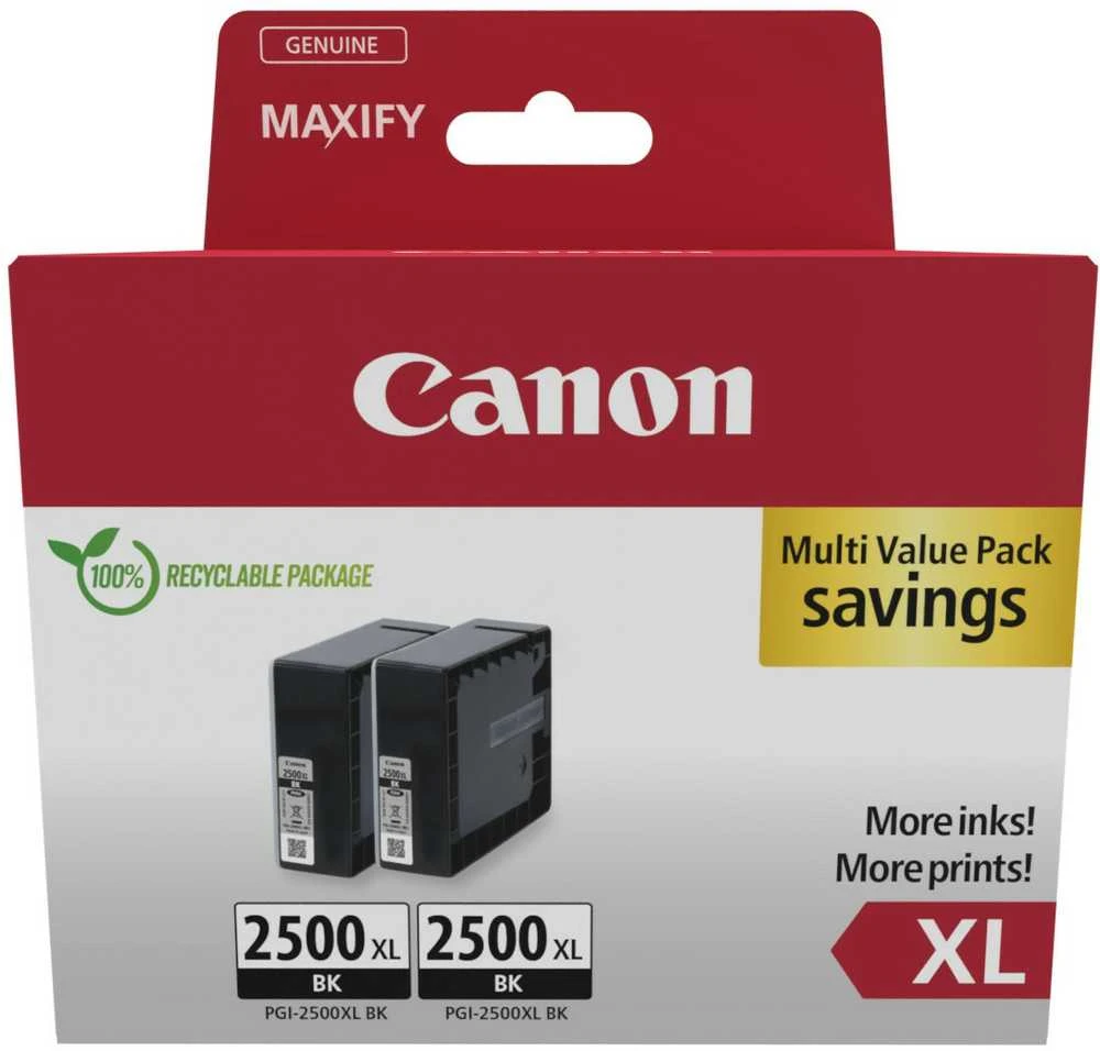 CANON PGI-2500XL rašalo kasetė BK TWIN