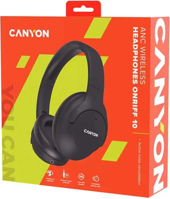 CANYON ausinės OnRiff 10 ANC Juodas